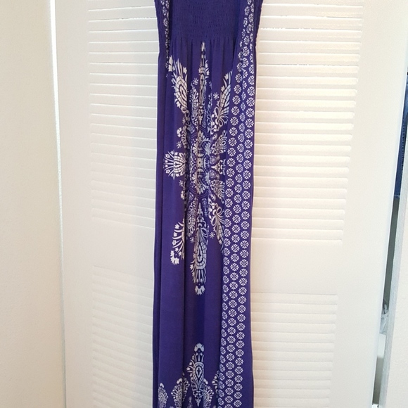 S Blue Floral Maxi Sundress - Picture 5 of 5